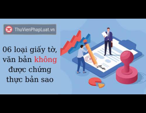 6 loại giấy tờ không được chứng thực bản sao